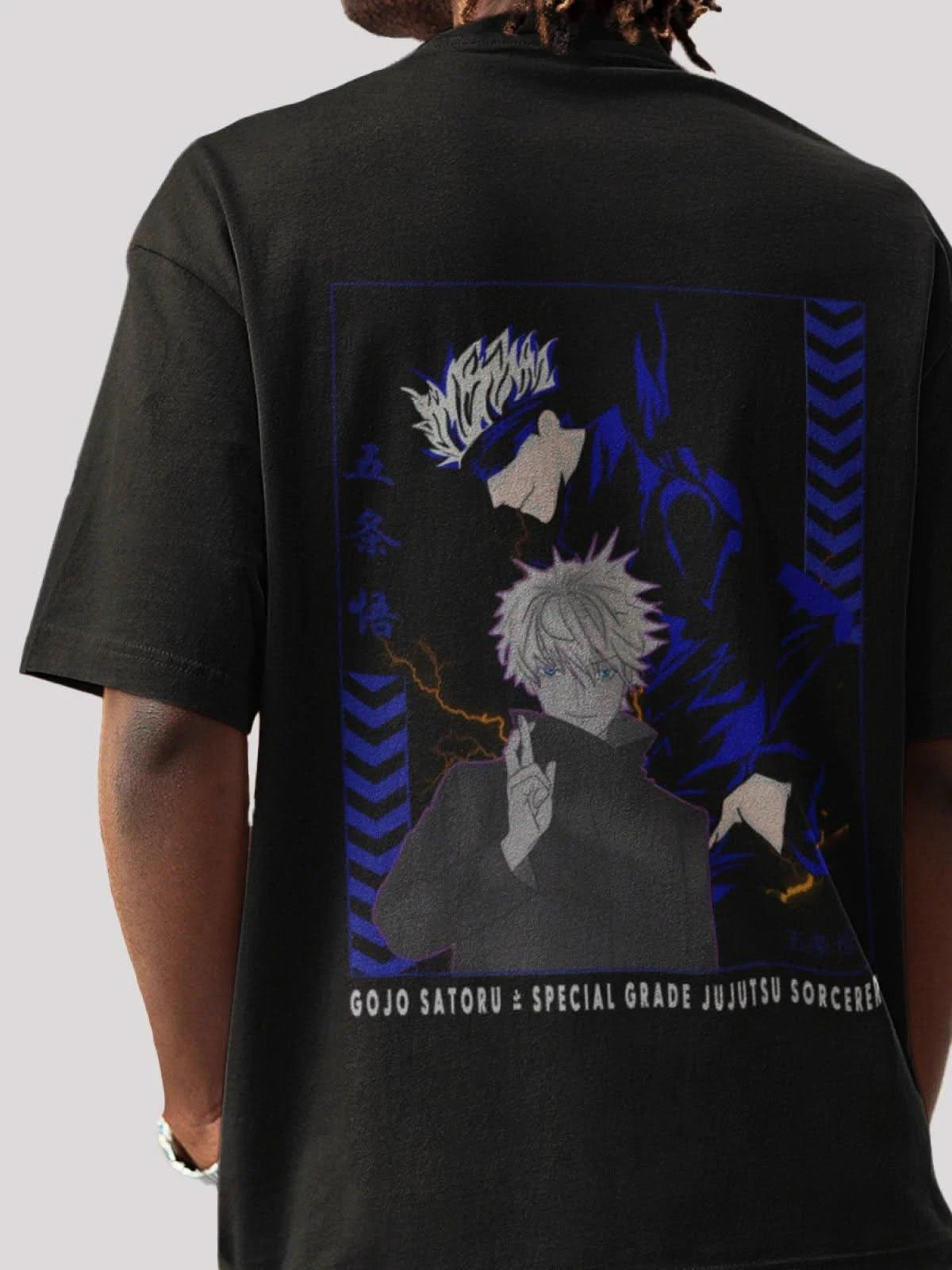 Jujutsu Kaisen Anime Unisex Oversize T-Shirt-Black